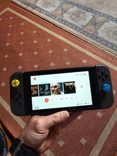 Switch v1 modded with jig jailbreak new spare battery 250