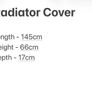 Cream console style radiator cover Image 4