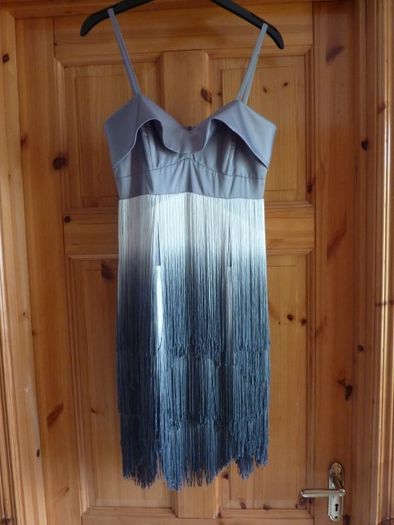 Silvery grey lipsy dress (size UK 10)