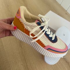 BRAND NEW Platform Woven Trainers Size 6