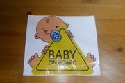 Car Decal.  Baby on Board. Boy
