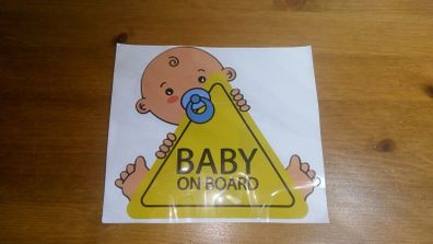 Car Decal.  Baby on Board. Boy