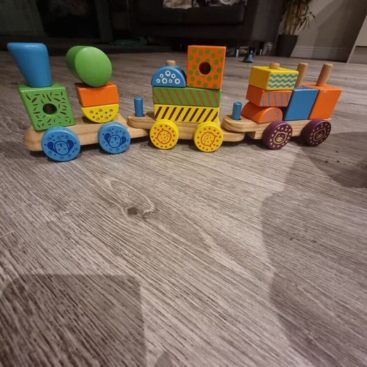 wooden train