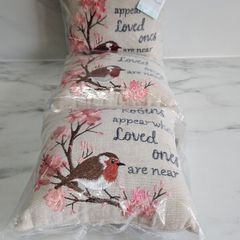 LANGS Home decorative pillows Robins 3 in a pack Robins appear when loved ones are near