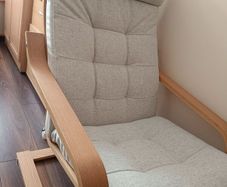 Barely Used IKEA POANG Armchair with Footstool in Dundalk