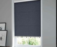 Blackout navy/blue roller blind