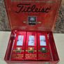 9 X Titleist Pts Wound Golf Balls 3 X 3 Pack Coca Cola Branding Advertising Image 4