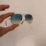 Ray-Ban Aviators Sunglasses (light blue gradient) Image 3