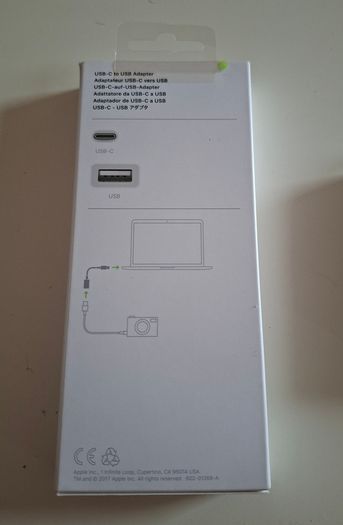 Apple USB-C to USB Adapter for Mac A1632 - Genuine (MJ1M2AM/A)