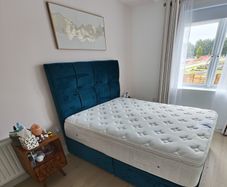 Respa King Size Half-Ottoman Storage Bed Base & Matching Headboar