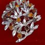 Brooch vintage rhinestone Image 3