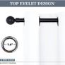 NEW SALE | White Blackout Curtains - Short Thermal Curtains Eyelet for Living Room Soft Small Window Kitchen Drapes, 46 x 54 inch, 2 Panels, Pure White Image 5