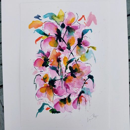 Original Watercolour Floral Painting
