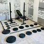Adjustable Rack Bench Weights Barbell Dumbbells Image 7
