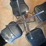 Tempered glass table and 4 matching chairs Image 2