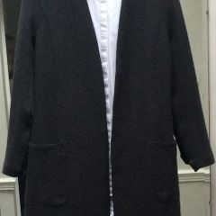 Marc Cain Designer Boiled Wool Coat Size 12
