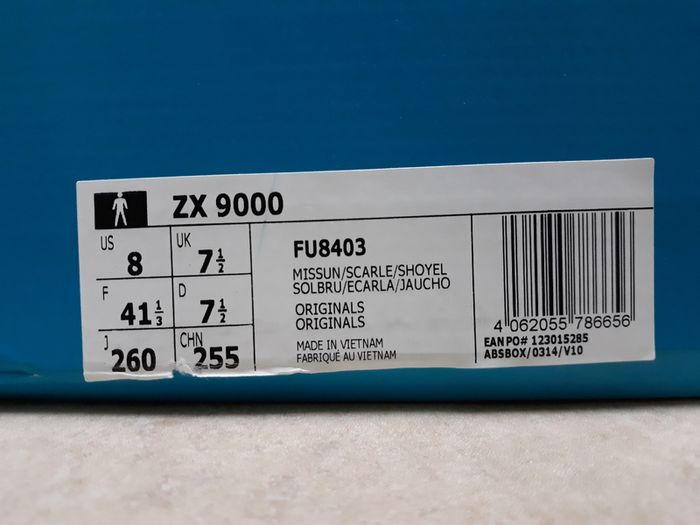 Adidas Torsion Originals ZX 9000 OG 30-years of Torsion UK-7,5/EUR-41.1/3 FU8403 Mint/Scarlet-2019