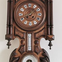 Antique French Wooden wall clock 19th century