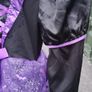 Witch costume with lights, Halloween, girl costume, carnival, cosplay, princess dress with witch broom and hat Image 8