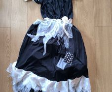 Maid Which costume woman's black white dress XL Halloween