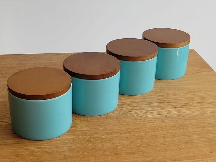 Set of 4 Ceramic Storage Jars