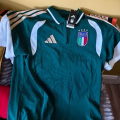 Adidas Italy Italia 26 Tiro Polo Shirt Mens L Collegiate Green Soccer  JZ9372