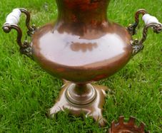 Antique Victorian Copper Kettle, Tea Urn Samovar