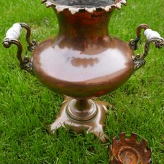 Antique Victorian Copper Kettle, Tea Urn Samovar