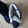 Unisex EO3 Faux Suede Navy Lightweight Ankle Boots.  S. 43 -10. New- No Tag. Image 2