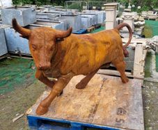 Cast Iron Rusty Bull D1030