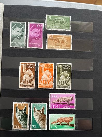 SPAIN Colonies album with stamps