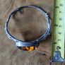 Genuine Baltic Amber sterling silver bracelet cuff. Image 9