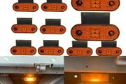 10x truck Side marker light 10-30v LED Rear 24v clearance Lamp Tail Lights for Trailer Lorry Pickup Boats For Scania For Volvo