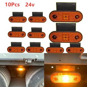10x truck Side marker light 10-30v LED Rear 24v clearance Lamp Tail Lights for Trailer Lorry Pickup Boats For Scania For Volvo