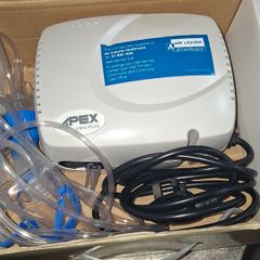 APEX MINI PLUS Electric Compressor Nebulizer, with Flexicare MAXINEB Nebulizer and Accessories pack including clear tubing and mask.