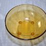 Art deco amber glass bowl Image 3