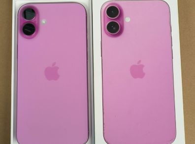 Apple iPhone 16 PLUS 128GB Factory Unlocked Pink Grade A Little Use (Its Original Battery: 100%)