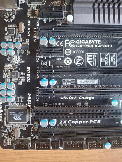 Gigabyte 990FXA  AM3+ motherboard, 16GB DDR3, 2 x AMD FX8350 CPUs, CPU cooler