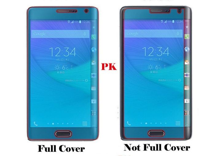 Clear Full Curved 3D Tempered Glass Protector For Samsung Note Edge N9150