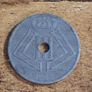 Belgium 1945, 25 Centimes Coin - free standard postage Image 2