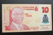 Nigeria 2018.10 Naira.Uncirculated Banknote.