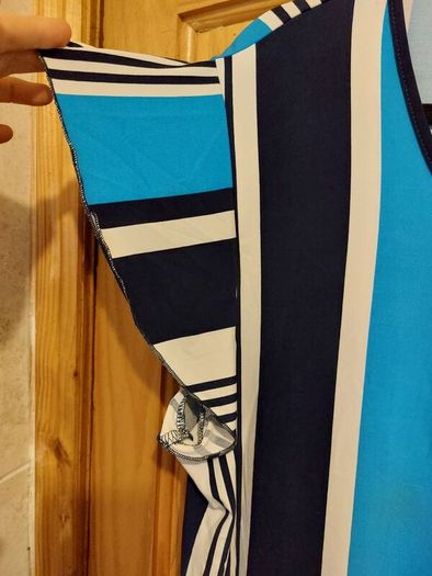 Gerard navy and blue strip ladies top (free postage)
