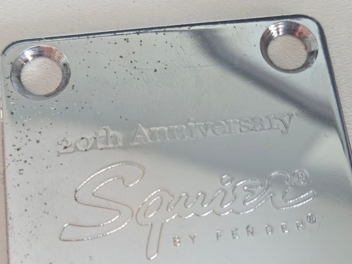 Squier 20th Anniversary Neck Plate