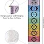 NEW SALE | Black Chakra Wall Hanging with Tassels, Meditation Yoga Tapestry, Mandala Wall Tapestry Wall Hanging for Bedroom Living Room 130x32cm Image 4