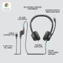 Logitech H390 Wired Headset, Stereo Headphones with Noise Cancelling Microphone, USB-A - Black Image 3