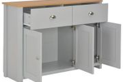 Sideboard Grey 112x35x81 cm