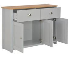 Sideboard Grey 112x35x81 cm