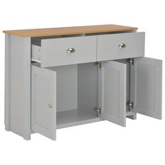 Sideboard Grey 112x35x81 cm