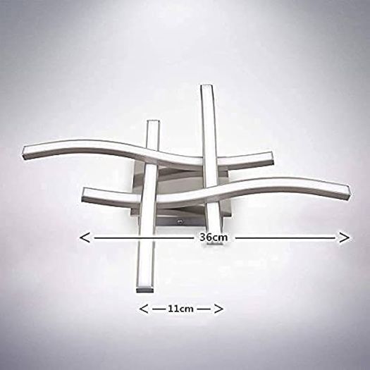 NEW SALE LED Ceiling Light, Elegant Curved Design 4 Built-in LED Boards, 28W Cool White Light 6000K,Modern Ceiling Fixture for Living Rooms, Kitchen Hallway and Bedroom,2000 Lumens