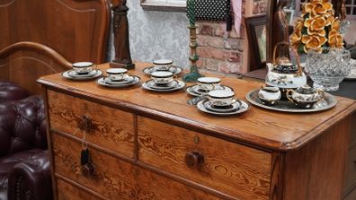 Vintage Japanese Porcelain Tea Set - 21 Pieces